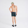 ULTRA SUPER SOFT BOXER BRIEF WITH FLY - RELAXED FIT - DEER DAMASK-BLACK