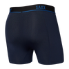 KINETIC LIGHT COMPRESSION MESH BOXER BRIEF - NAVY/CITY BLUE
