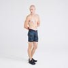 MULTI-SPORT MESH BOXER BRIEF WITH FLY - WHITE NOISE DAISY-BLACK