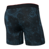 MULTI-SPORT MESH BOXER BRIEF WITH FLY - WHITE NOISE DAISY-BLACK