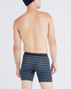 VIBE XTRA SOFT COMFORT BOXER BRIEF W/ FLY - GENT'S STRIPE-SPORT BLUE