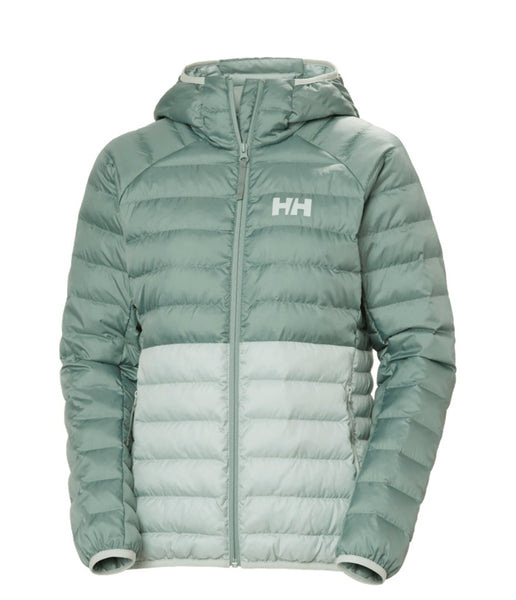 WOMEN'S BANFF HOODED INSULATOR - GREEN MIST / CACTUS