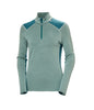 WOMEN'S LIFA MERINO MIDWEIGHT 1/2 ZIP BASELAYER - CACTUS