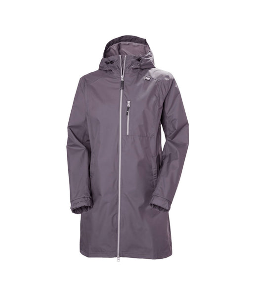 WOMEN'S LONG BELFAST JACKET - SMOKED PURPLE