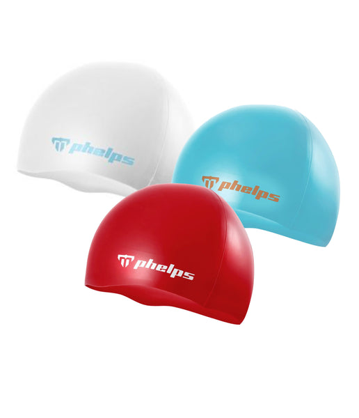 PHELPS CLASSIC SILICONE ADULT SWIM CAP