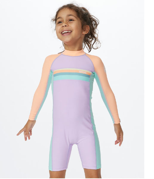 GIRL'S CRYSTAL OVER LS SURFSUIT AGES 1 TO 6