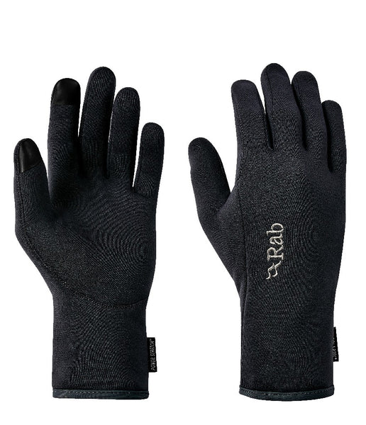 POWER STRETCH CONTACT GLOVES - BLACK