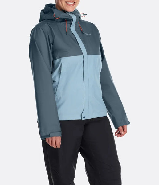 WOMEN'S DOWNPOUR ECO JACKET - ORION BLUE/CITADEL