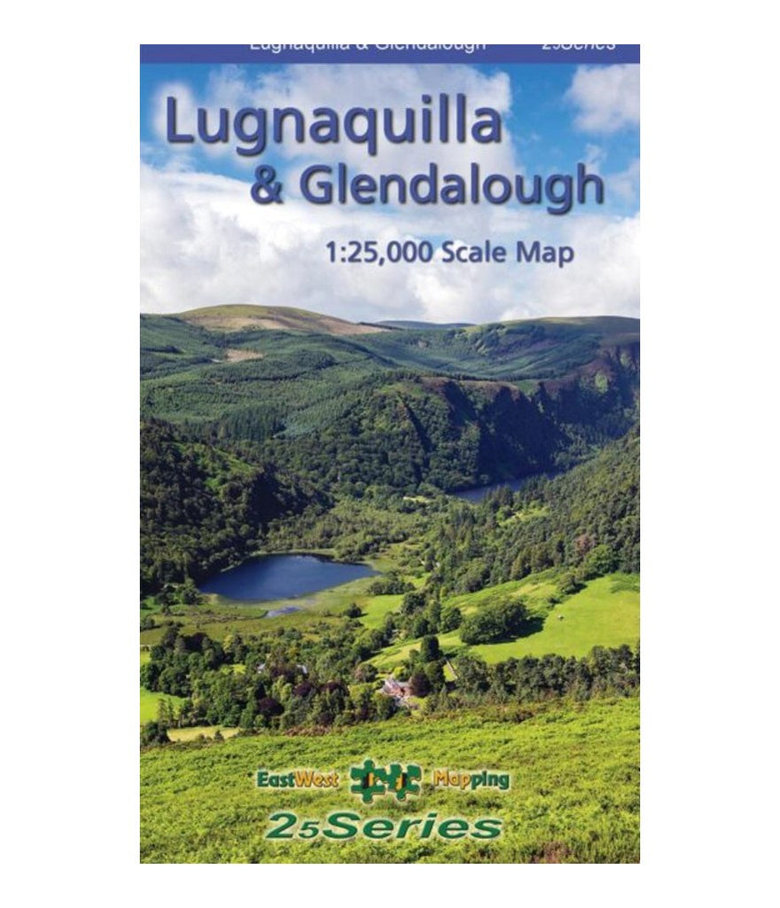 LUGNAQUILLA & GLENDALOUGH 1:25,000 SCALE MAP - WATERPROOF AND NON-WATERPROOF