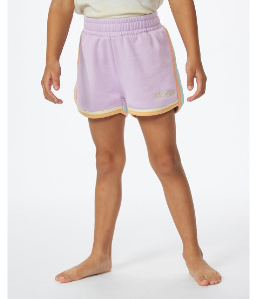 SURF REVIVAL FLEECE SHORT - GIRL - ORCHID MIST (AGES 3 TO 8)