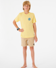 BOY'S WETSUIT ICON TEE (AGES 8 & 10) - BUTTER YELLOW