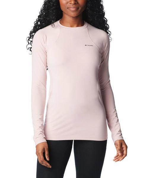 WOMEN'S MIDWEIGHT STRETCH LONG SLEEVE TOP - DUSTY PINK