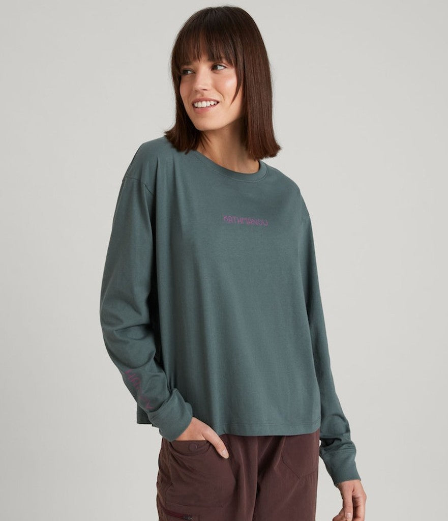 WOMEN'S HAPPY OUTDOORS L/S TEE