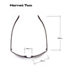 HORNET TWO X150 - MATT BLACK/BLUE MIRROR - CAT. 3