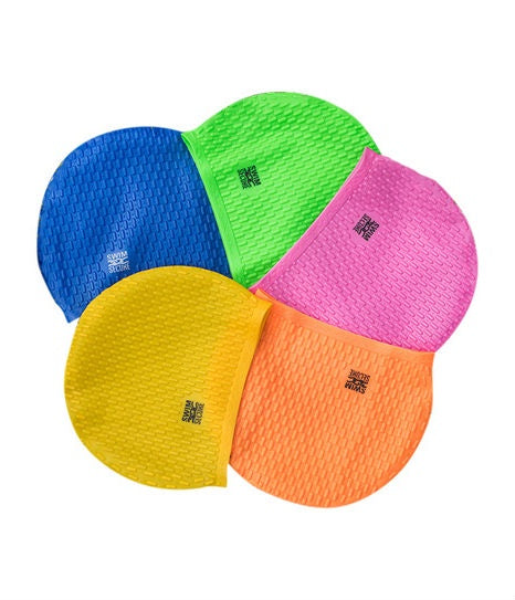 SWIM SECURE LARGER SILICONE BUBBLE SWIM HAT