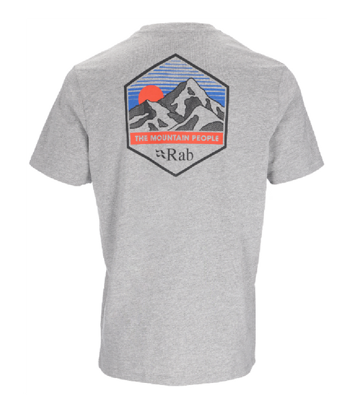 STANCE MOUNTAIN PEAK TEE - GREY MARLE